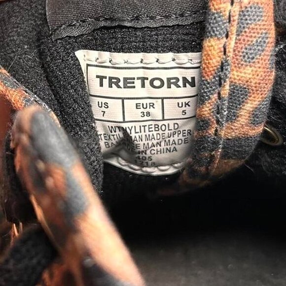 Tretorn canvas round toe leopard animal print cheetah nylite platform sneaker 7 - Picture 8 of 8